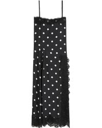 Sportmax - Capo Polka Dot Printed Midi Slip Dress - Lyst
