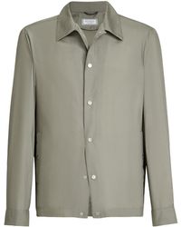 Brunello Cucinelli - Silk-Blend Water-Resistant Shirt Jacket - Lyst