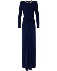 Jenny Packham - Embellished Crepe Gown - Lyst