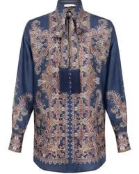 Zimmermann - Valiant Paisley Relaxed Shirt - Lyst