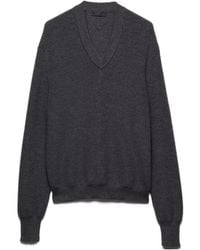 Prada - V-Neck Sweater - Lyst