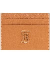 Burberry - Logo Plaque Card Holder - Lyst