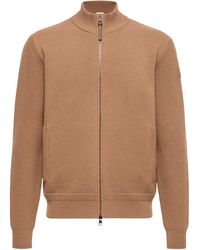 Moncler - Logo Patch Zip-Up Cardigan - Lyst