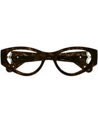 Chloé - Chloé Eyewear Cat-Eye Frame Logo-Engraved Glasses - Lyst