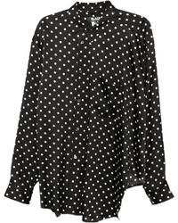 Comme des Garçons - Polka-Dot Asymmetric Shirt - Lyst