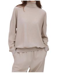 Marella - High-Neck Knit Sweater - Lyst