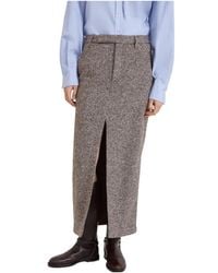 Brunello Cucinelli - High Waisted Maxi Skirt - Lyst