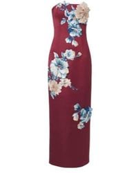 Leo - Rayna Floral-Appliqué Bustier Dress - Lyst