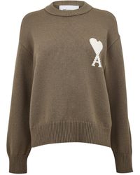 Ami Paris - Crew Neck Jumper - Lyst