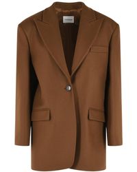 ANDAMANE - 'Teresa' Oversize Virgin Wool Blazer - Lyst
