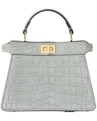 Fendi - Matcha Nubuck Crocodile Bag - Lyst