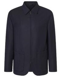 Giorgio Armani - Chevron Wool And Cashmere-Blend Jacket - Lyst