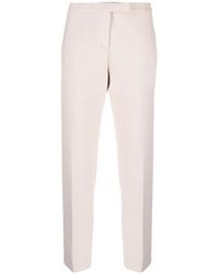 Peserico - Cropped Slim Cut Trousers - Lyst