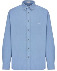 Dior - Homme Logo Embroidered Long-Sleeved Shirt - Lyst