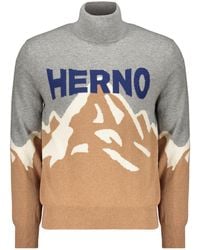 Herno - Elegant Shirt With Mountain Design - Lyst