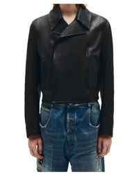 Ann Demeulemeester - Albin Zip-Up Leather Jacket - Lyst