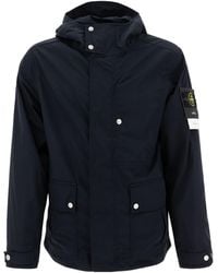 Stone Island - Compass-Badge Hooded Jacket - Lyst