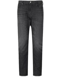 Emporio Armani - Slim-Fit Low-Rise Jeans - Lyst