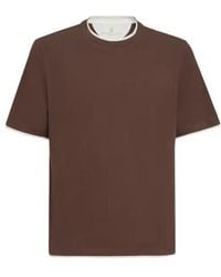 Brunello Cucinelli - Short-Sleeved T-Shirt - Lyst