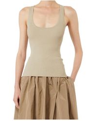 Max Mara - Ghiro Ribbed Round-Neck Top - Lyst