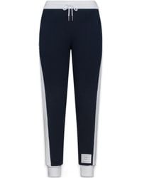 Thom Browne - 4 Bar-Stripe Drawstring Track Pants - Lyst