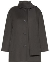 Max Mara - 'S Scarf Detailed Single Breasted Coat - Lyst