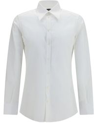 Dolce & Gabbana - Long-Sleeved Poplin Shirt - Lyst