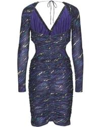 ROTATE BIRGER CHRISTENSEN - V-Neck Low-Back Long Sleeved Dress - Lyst