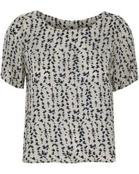 Kaos - Printed Short-Sleeve Top - Lyst