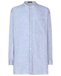 Dolce & Gabbana - Mandarin Collar Oversize Shirt - Lyst
