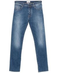 Jacob Cohen - Bard Logo-Patch Slim-Fit Denim Jeans - Lyst