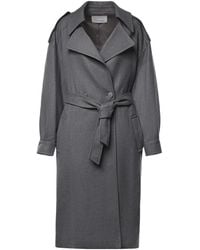 Frankie Shop - Double-Breasted Long-Sleeved Trench Coat - Lyst