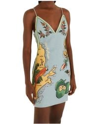 FARM Rio - Patterned Slip Dress - Lyst