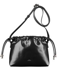 A.P.C. - Logo Printed Drawstring Mini Crossbody Bag - Lyst