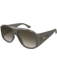 Chloé - Chloé Eyewear Pilot Frame Sunglasses - Lyst
