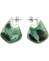 Bottega Veneta - Small Fin Ceramic Earrings - Lyst