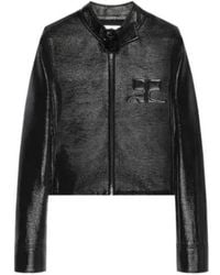Courreges - Courrèges Buckle-Neck Zipped City Jacket - Lyst