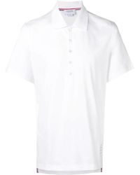 Thom Browne - Rwb Stripe Polo Shirt - Lyst