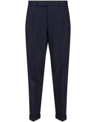 Pt Pantaloni - Pt Torino Rebel Turn-Up Hem Tapered Trousers - Lyst