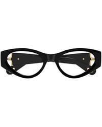 Chloé - Chloé Eyewear Cat-Eye Frame Logo-Engraved Glasses - Lyst