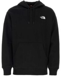 The North Face - Logo Embroidered Drawstring Hoodie - Lyst
