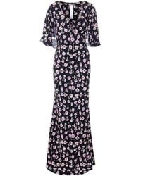 Twinset - Long Floral Print Dress - Lyst