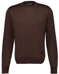 Dolce & Gabbana - Long Sleeved Crewneck Jumper - Lyst