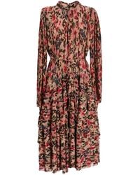 FARM Rio - Floral-Printed Ruffled Maxi Dress - Lyst