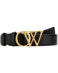Off-White c/o Virgil Abloh - Logo Plaque Belts - Lyst