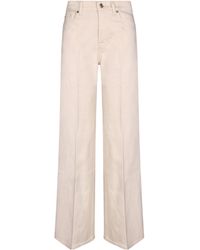 7 For All Mankind - Lotta Button-Fastening Jeans - Lyst