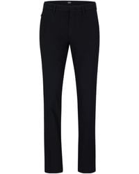 BOSS - Solid Color Casual Pants - Lyst