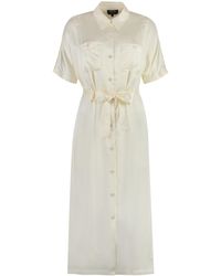 A.P.C. - Twill Short-Sleeved Shirt Dress - Lyst