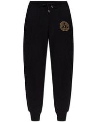 Versace Jeans Couture - Couture Logo Embroidered Drawstring Sweatpants - Lyst