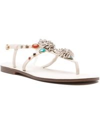 Twinset - Flower-Embellished Sandals - Lyst